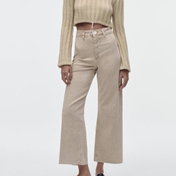 Zara Pants - ZARA ZW MARINE STRAIGHT HIGH WAIST PANTS